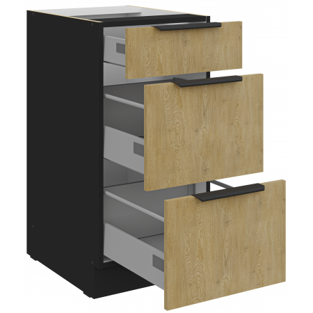 Szafka kuchenna 40 cm z szufladami premium box CREMA 40 D 3S BB